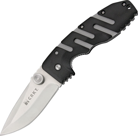 CRKT Columbia River Black Ryan Model 7 Seven Straight Folding Knife 6803