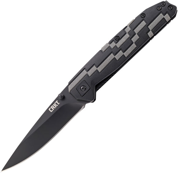CRKT Hyperspeed Linerlock A/O Assisted Outburst Black SS Folding Knife 7020