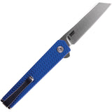 CRKT CEO Microflipper Linerlock Blue Aluminum Folding 12C27 Pocket Knife 7083