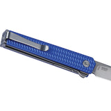 CRKT CEO Microflipper Linerlock Blue Aluminum Folding 12C27 Pocket Knife 7083