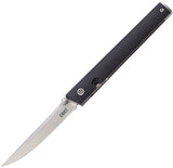 CRKT CEO Linerlock Slim Folding BlackGRN Handle Knife 7076