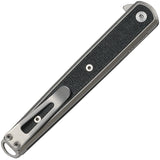 CRKT Seis Linerlock Black Folding Pocket Knife Black GRN Stainless Steel 7123