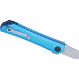 CRKT Kalbi Linerlock Blue Aluminum Folding Acuto 440 Pocket Knife 7540