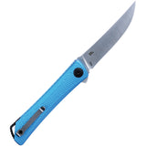 CRKT Kalbi Linerlock Blue Aluminum Folding Acuto 440 Pocket Knife 7540