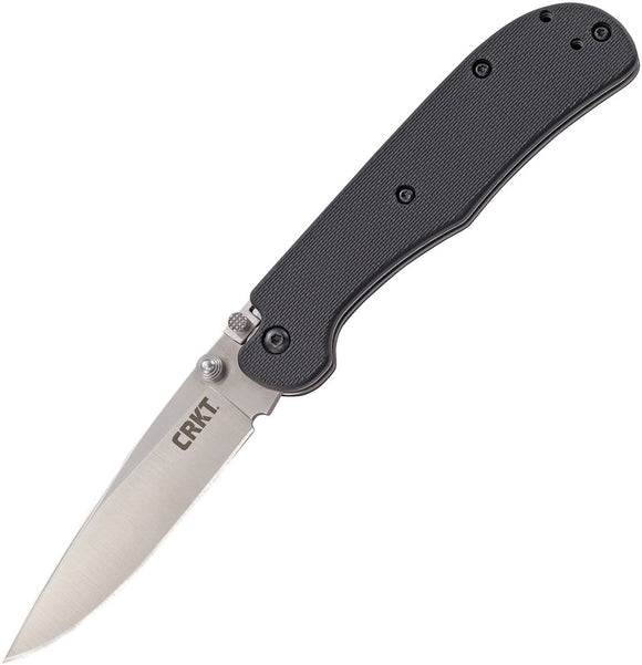 CRKT Offbeat 2 Crawford Lockback Stainless Drop Pt Black Folding Knife 7760