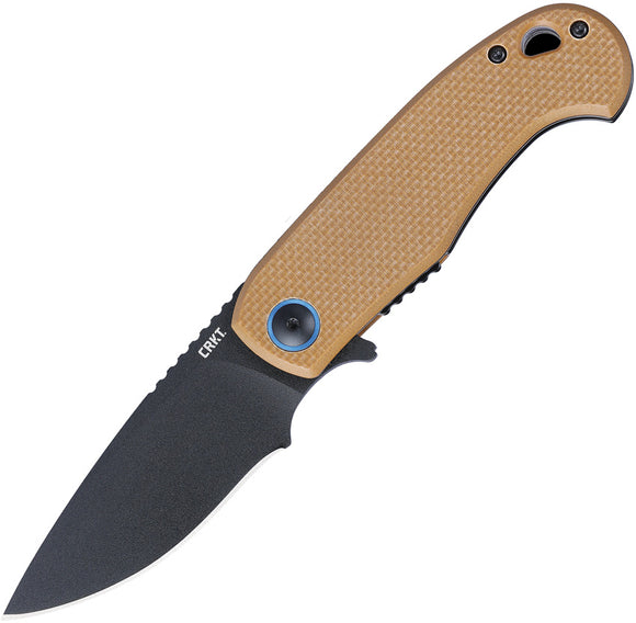 CRKT P.S.D. II Linerlock A/O Coyote Brown G10 Folding AUS-10A Pocket Knife 7910