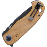 CRKT P.S.D. II Linerlock A/O Coyote Brown G10 Folding AUS-10A Pocket Knife 7910