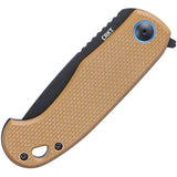 CRKT P.S.D. II Linerlock A/O Coyote Brown G10 Folding AUS-10A Pocket Knife 7910