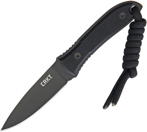 Crkt Carson Neck Knife 5.5" g10 Black Blade f402kn