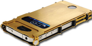 CRKT iNoxCase for iPhone 4 Gold finish stainless steel casing INOX4G