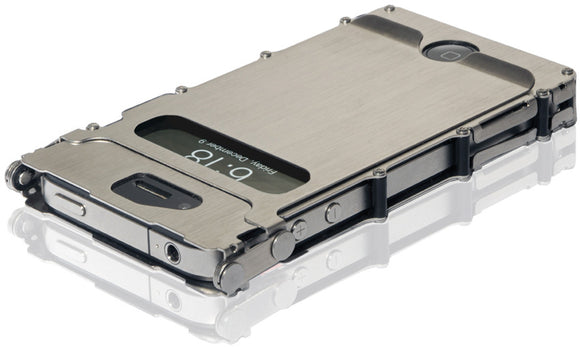 Crkt inox Stainless Case iPhone 4 4s Lid Flips 360 Degree INOX4SX2