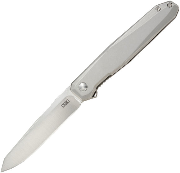 CRKT Facet Silver A/O Assisted Open D2 Folding Knife 230xxp