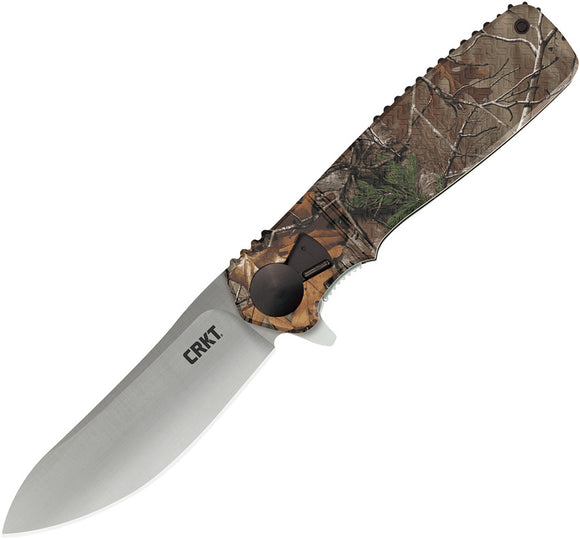 CRKT Homefront Hunt Folding Drop Pt Blade RealTree Xtra Camo Handle Knife 265CXP