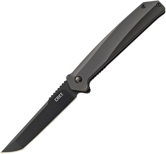 CRKT Helical Linerlock Black D2 Tool Tanto Onion Folding Knife K500GKP