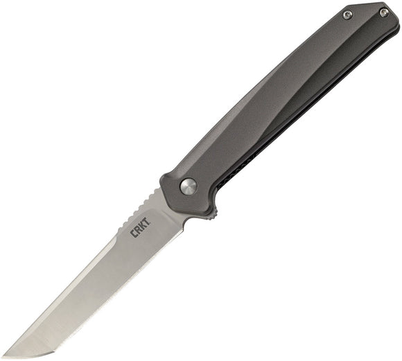 CRKT Helical Linerlock Black Stainless Tanto Onion Folding Knife K500GXP