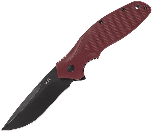 CRKT Shenanigan Linerlock A/O Red GRN Folding 1.4116 Steel Pocket Knife 800RKP