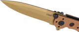 CRKT M16-01DZ Linerlock Desert Tan GRN Folding D2 Steel Spear Point Knife M1601DZ
