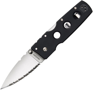 Cold Steel Hold Out Lockback Black G10 Folding CPM-S35VN Serrated Knife 11G3S