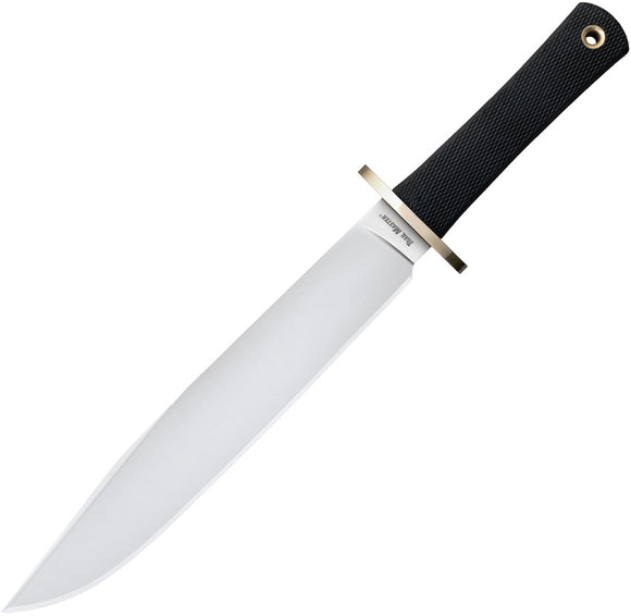 Cold Steel Trail Master Bowie Black Smooth Carbon Steel Fixed Blade Bowie Knife 16DT