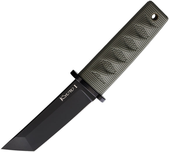 Cold Steel Kyoto I Fixed Blade Knife OD Green Kray-Ex 8Cr13MoV Tanto 17DAODBK