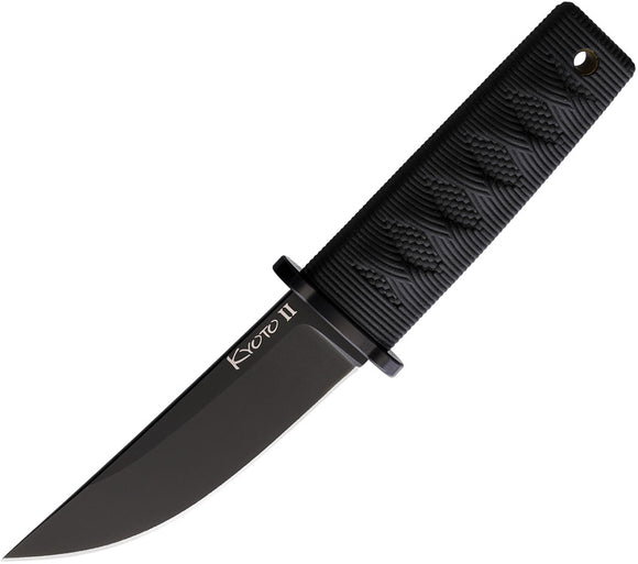 Cold Steel Kyoto II Fixed Blade Knife Black Kray-Ex 8Cr13MoV Drop Point 17DBBKBK