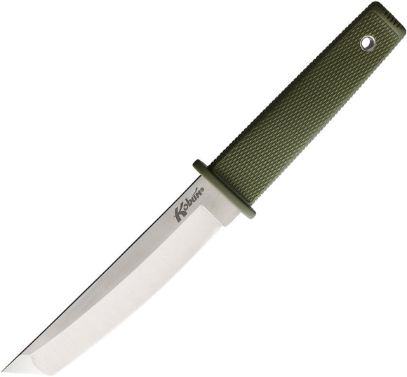 Cold Steel Kobun Fixed Blade Knife OD Green Kray-Ex AUS-8A w/ Sheath 17TODST