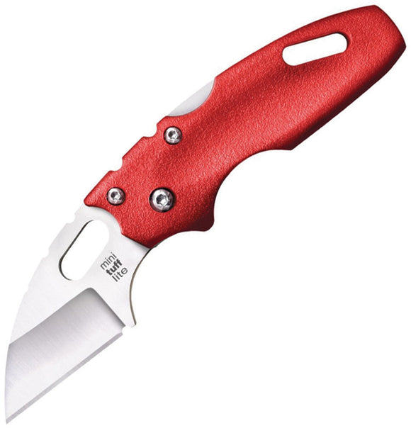 Cold Steel Mini Tuff Lite Tri-Ad Lock Red Griv-Ex Handle AUS-8 Steel Knife 20MTR