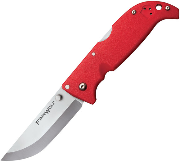 Cold Steel Finn Wolf Red Handle Lockback Stainless Folding Blade Knife 20NPRDZ