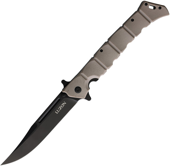 Cold Steel Large Luzon Pocket Knife Linerlock Dark Earth Folding 8Cr13 20NQXDEBK