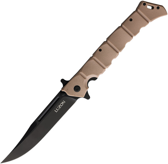 Cold Steel Large Luzon Pocket Knife Linerlock Desert Tan Folding 8Cr13 20NQXDTBK