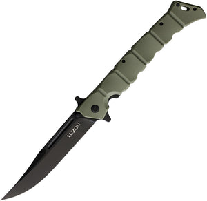 Cold Steel Large Luzon Pocket Knife Linerlock OD Green Folding 8Cr13 20NQXODBK