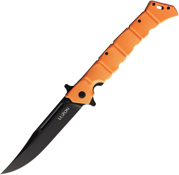 Cold Steel Large Luzon Pocket Knife Linerlock Orange Folding 8Cr13MoV 20NQXORBK