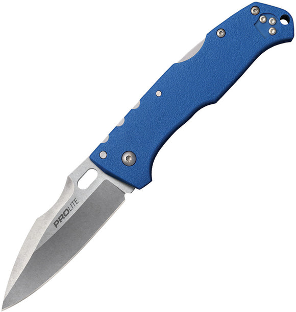 COLD STEEL Blue Pro Lite Straight 4116 German Steel Folding Pocket Knife 20NVLU