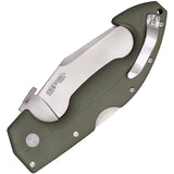 Cold Steel Spartan Lockback Green G10 Folding Serrated S35VN Pocket Knife 21STAA