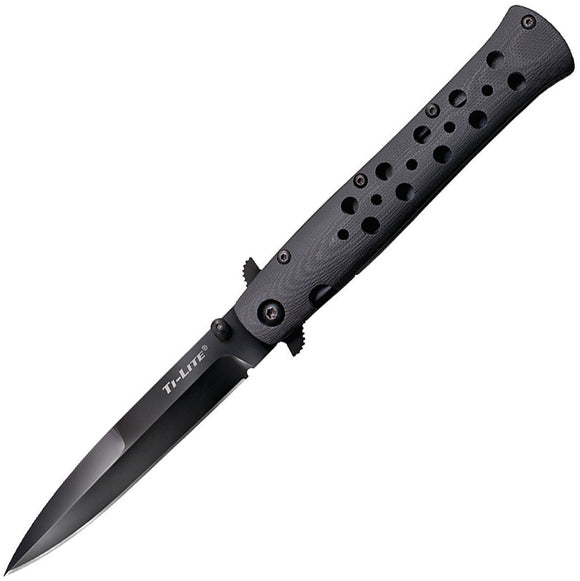 Cold Steel Ti-Lite Linerlock Black G10 Punchout Folding Knife 26C4