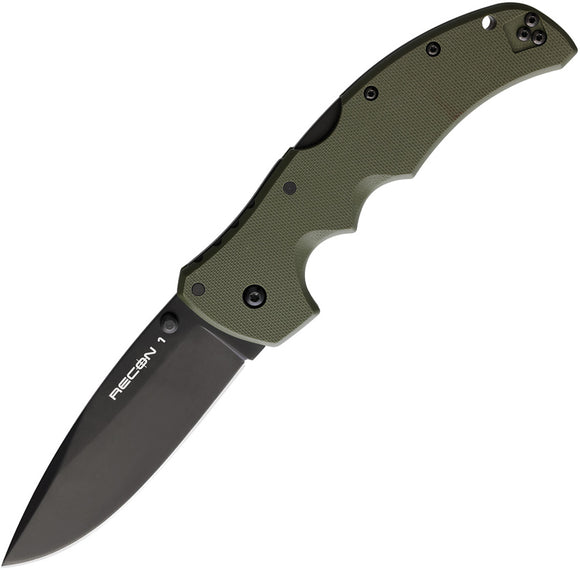 Cold Steel Recon 1 Lockback OD Green G10 Folding S35VN Spear Pt Knife 27BSODBK