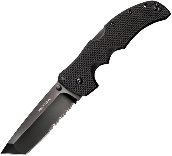 Cold Steel Recon 1 Lockback S35VN Stainless Tanto Blade Black G10 Handle 27BTH