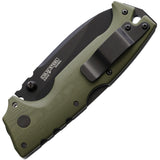 Cold Steel AD-10 Pocket Knife Lockback OD Green G10  Folding CPM-S35VN 28DDODBK