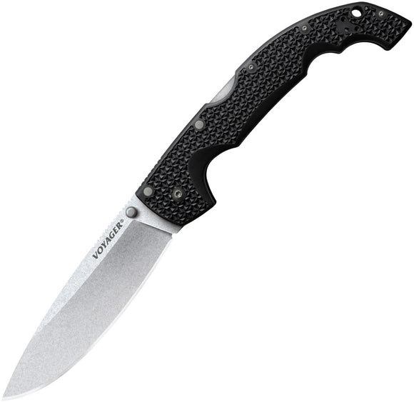 Cold Steel XL Voyager Lockback Black Griv-Ex Handle AUS-10A Steel Knife 29AXB