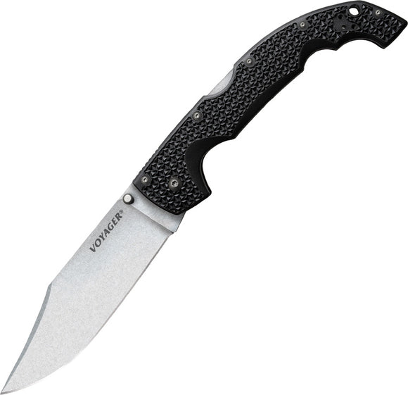 Cold Steel Voyager XL Lockback Black Handle Stainless Folding Knife 29AXC