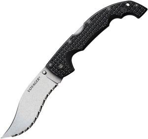 Cold Steel XL Voyager Lockback Vaquero Black Folding Knife 29axvs