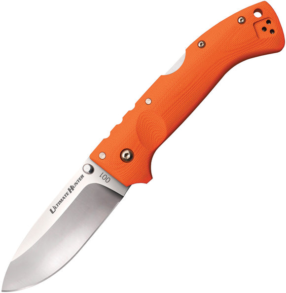 Cold Steel Ultimate Orange G10 Hunter Folding Knife  30ury