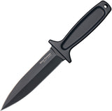 Cold Steel Drop Forged Fixed Blade Boot Knife Black Double Edge High Carbon 36MB