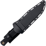 Cold Steel Recon Scout Bowie Black Smooth Carbon Steel Fixed Blade Knife 37RS