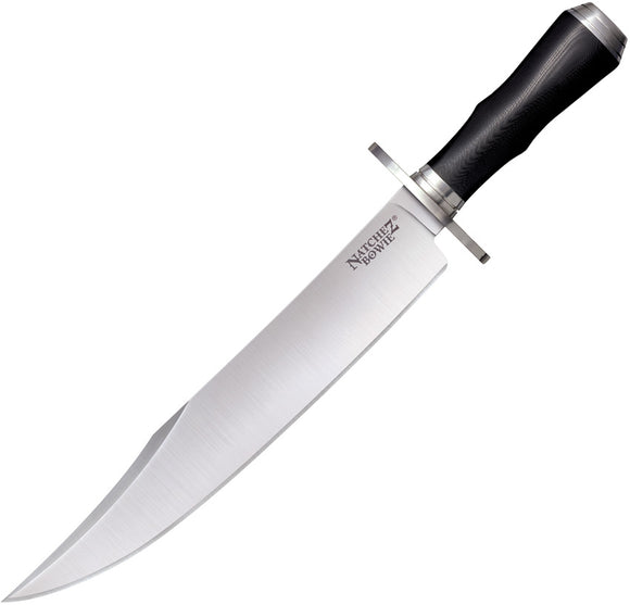 Cold Steel Natchez Bowie Black Micarta Stainless Fixed Blade Knife 39LMB4