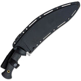 Cold Steel Gurkha Kukri Plus Black Smooth 4034 Stainless Fixed Blade Kukri 39LMC4