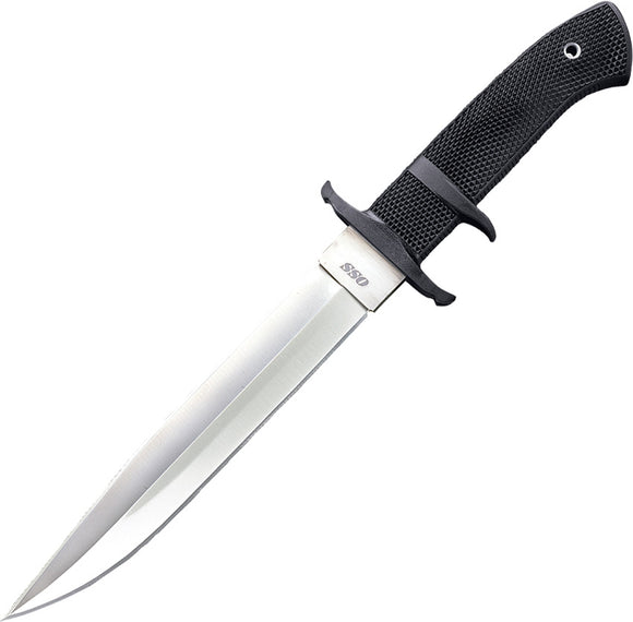 Cold Steel OSS SubHilt Fighter Stainless Fixed Blade Black Handle Knife 39LSSC