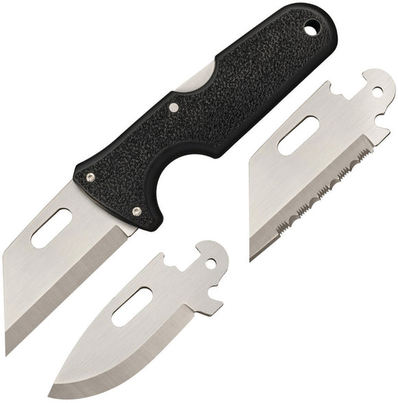 Cold Steel Click N Cut Black ABS Handle 420J2 Stainless Replaceable Blade 40A