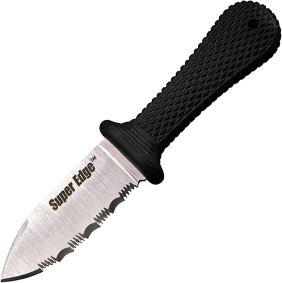 Cold Steel Super Edge Knife Black Handle AUS-8A Stainless Blade/ Secure-Ex Sheath 42SS