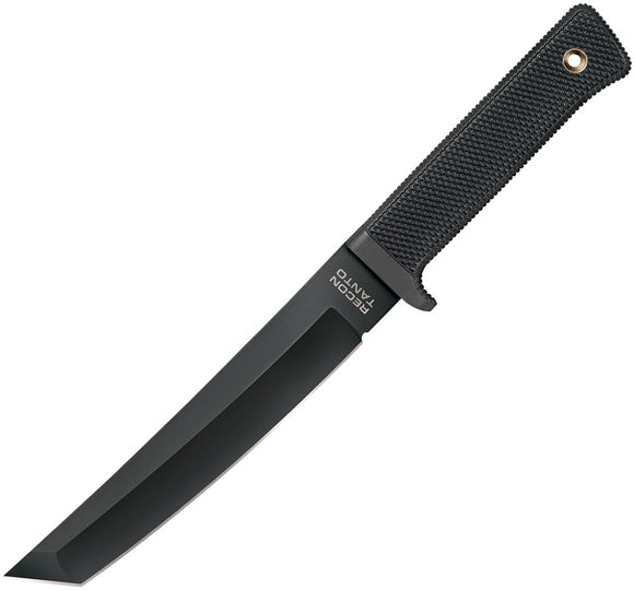 Cold Steel Black Recon Tanto Carbon Steel Tanto Blade/ Black Secure-Ex Belt Sheath 49LRT